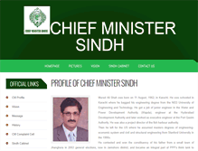 Tablet Screenshot of cmsindh.gov.pk